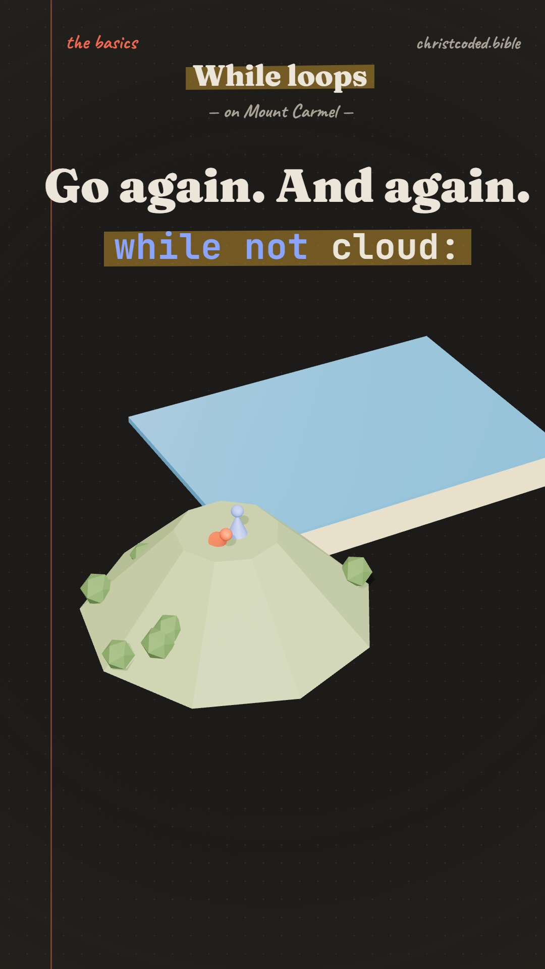 The first frame of the While loops video
